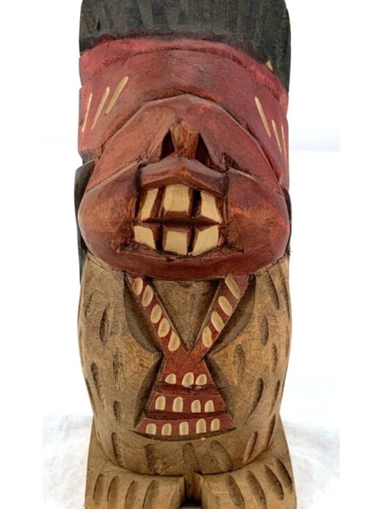 Other - Chile Indio Picaro Traditional Wooden Statue Adult themed 9" Pop-Up Recuerdo
